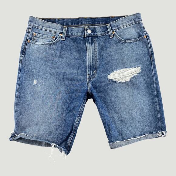 Levi's Other - Levi’s 511 Cut Off Denim Shorts Distressed Raw Hem W40 Blue Jean Shorts